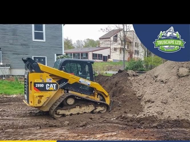Truscape machine grading and site prep